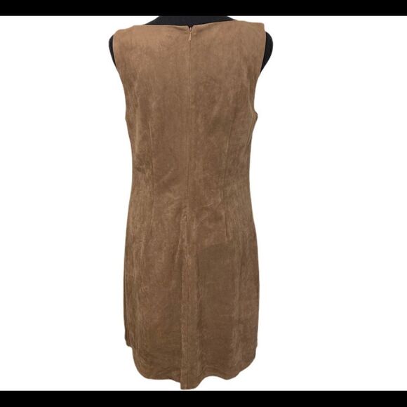 #141 JESSICA HOWARD vegan suede mini dress - Picture 2 of 10